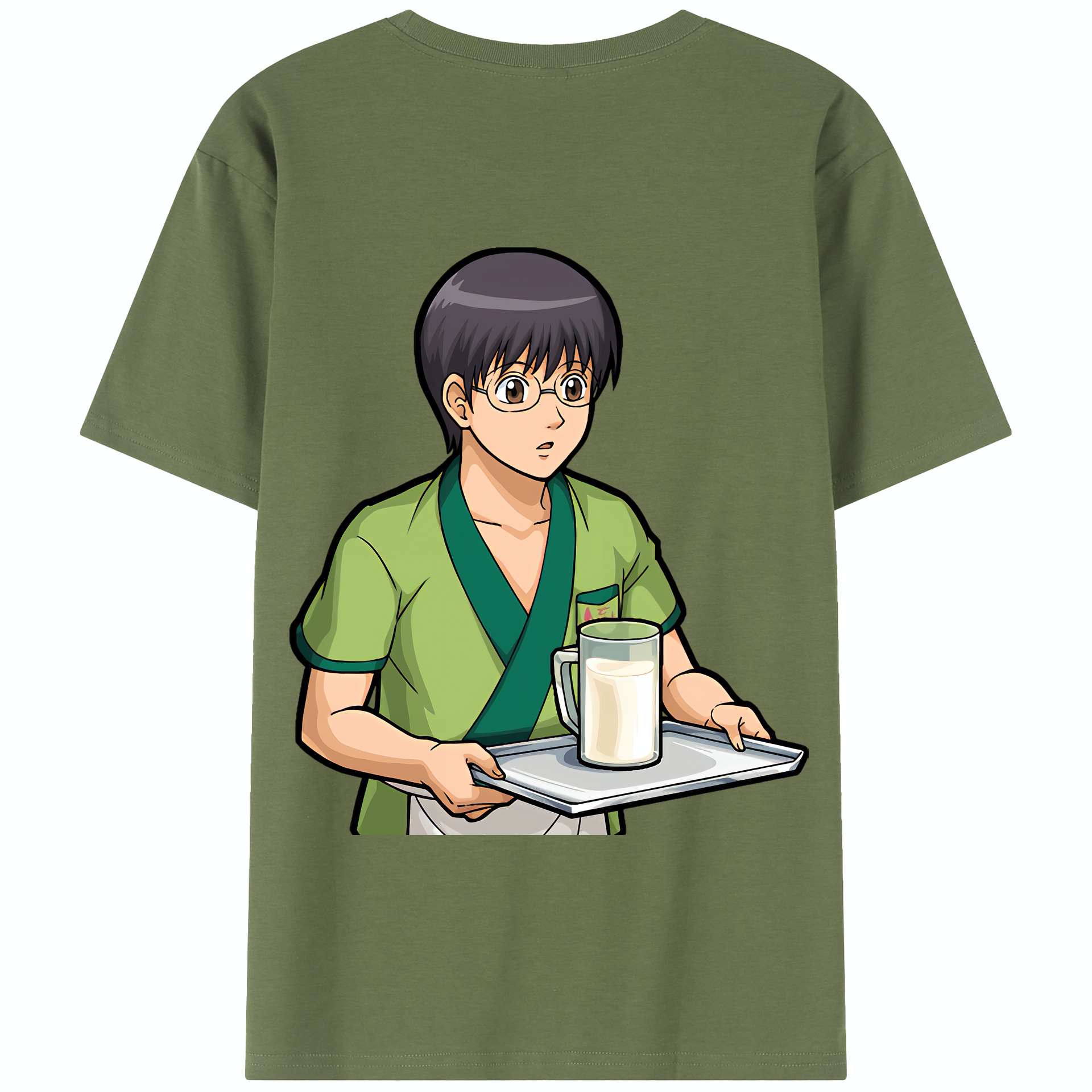 （画像用） ぎんたま 坂田銀時（さかたぎんとき） 神楽 志村新八（しむら しんぱち） GINTAMA Sakata Gintoki Kagura Shimura Shinpachi 綿100％半袖Tシャツ（背面プリント）